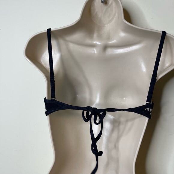 DEVON WINDSOR Zara Bikini Top in Black Paisley sz XS - Picture 5 of 7
